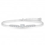 Silver Heart Pendant Earrings Chain Bracelet Ring for Women