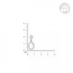 Silver Nikita's Hollow Zircon Drop Studs