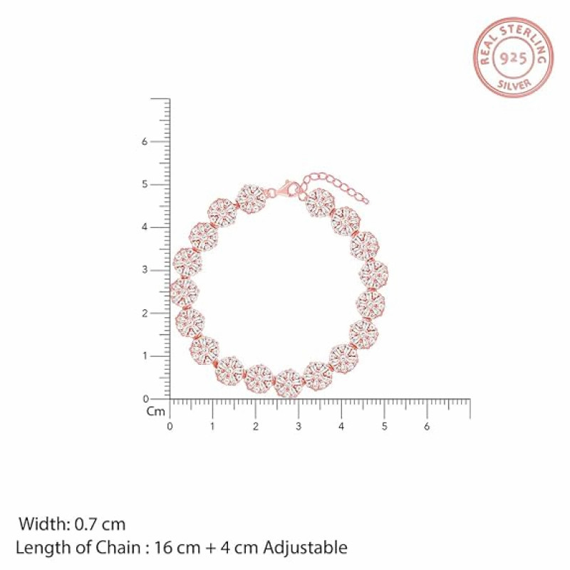 Anushka Sharma Rose Gold Studded Flower Bracelet
