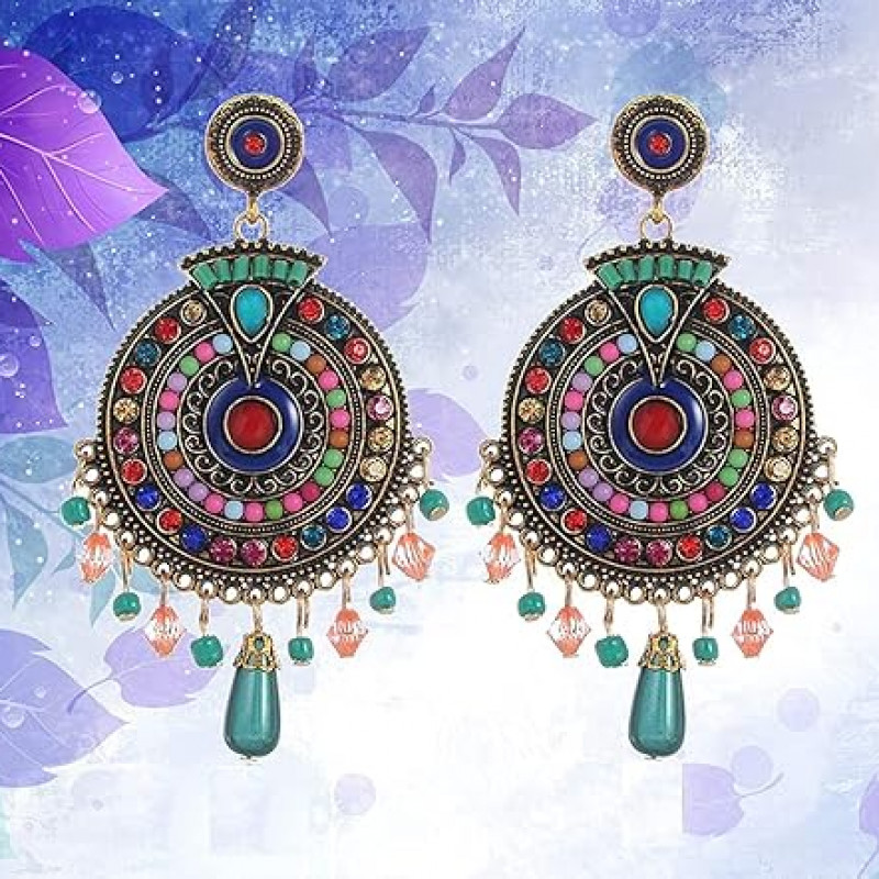 Jewellery Bohemian Multi-Color Earrings for Girls and Women