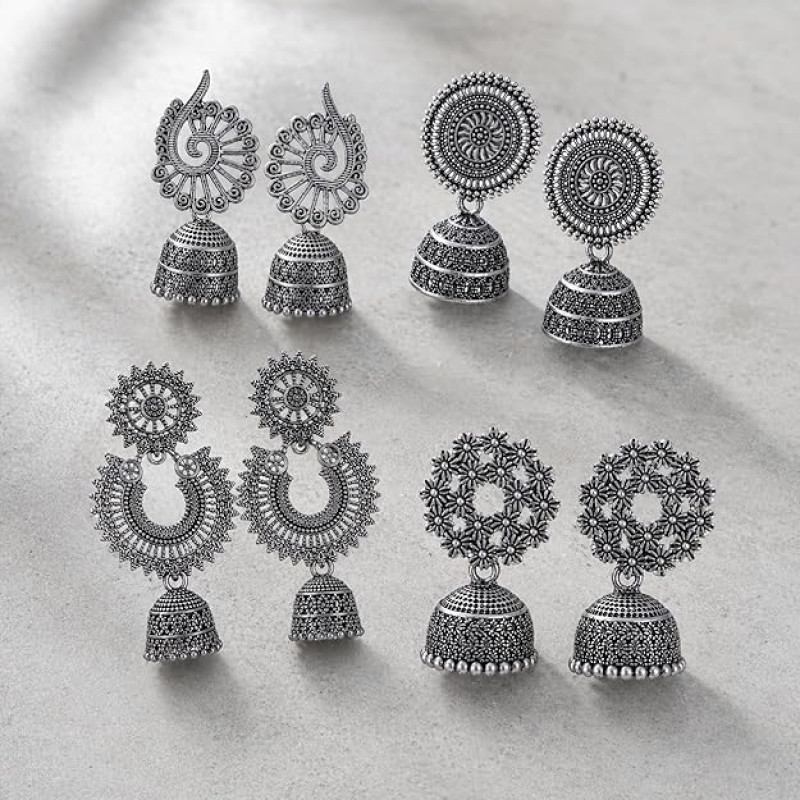 Earrings for women Combo chandbali pear