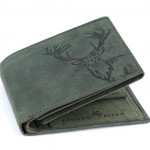 Vintage Green RFID Blocking Men's Leather Wallet