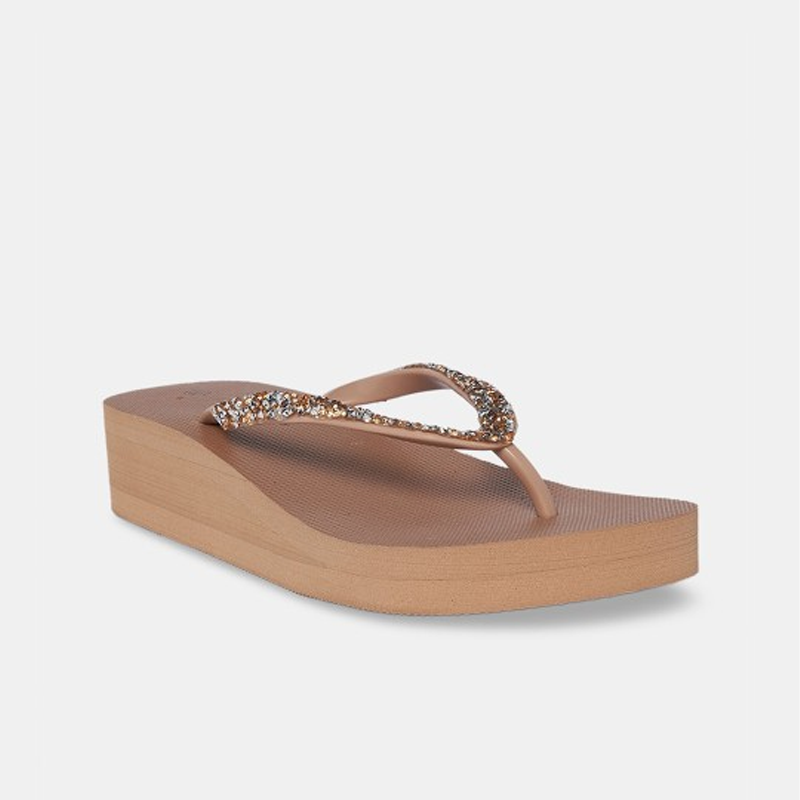Embellished Thong Flip-Flops