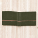 Olive Leather Wallet for Men