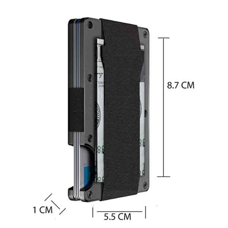 Aluminium Metal Minimalist RFID Blocking Unisex Wallet